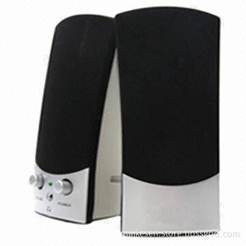 2.0-ch PC Speakers, Available in Various Fluorescence Colors, 2W x 2 Power Output
